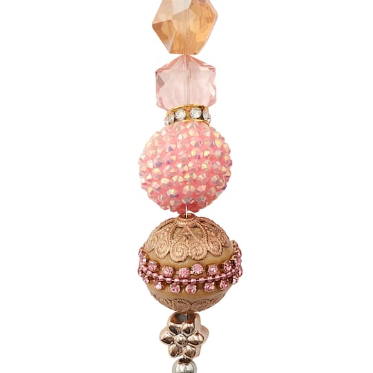12 Pack: Rose Gold Mix Round Strung Beads by Bead Landing™